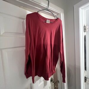 Elegant Burgundy Crew Neck Sweater